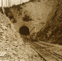 Tunel Tavannes, Verdun, północna Francja, c1914-c1918