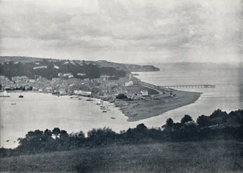 Teignmouth - Widok ogólny Dene, 1895