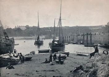 Tenby - W porcie, 1895