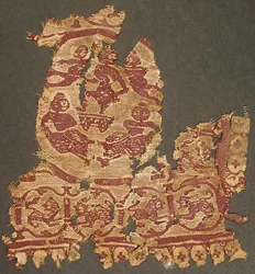 Fragment tkaniny, bizantyjski, IV-VI w.