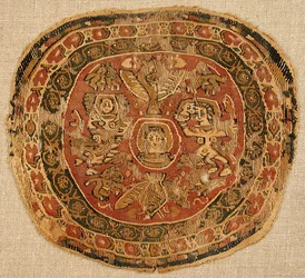 Fragment tkaniny, bizantyjski, VIII-IX w.