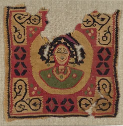 Fragment tkaniny, koptyjski, VI-VII w.