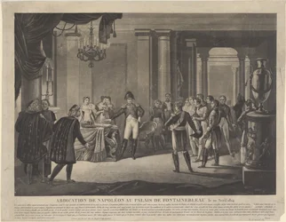 Abdykacja Napoleona w Fontainebleau, 1814