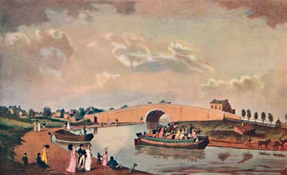 Barka noclegowa na kanale Paddington, 1801, 1904