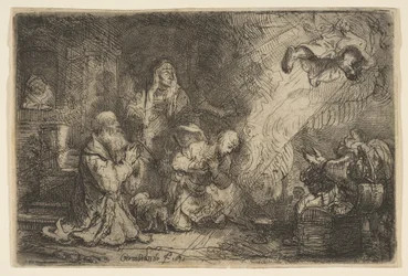 Anioł odchodzący z rodziny Tobiasza, 1641.