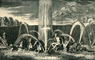 Fontanna Apolla w Ogrodach Wersalskich, Francja, 1683, 1903.