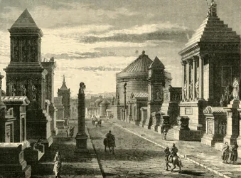 Droga Appijska w Rzymie przywrócona, 1890 r.
