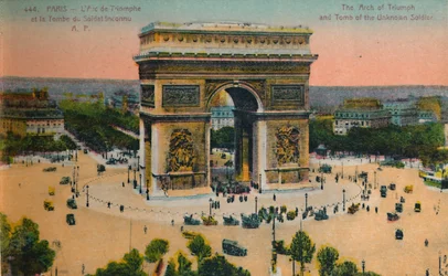 Łuk Triumfalny i Grób Nieznanego Żołnierza, Paryż, ok. 1920