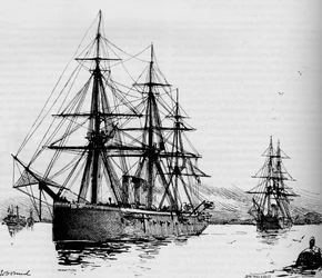Bachantka, Prędkość 16 węzłów na godzinę, 1884