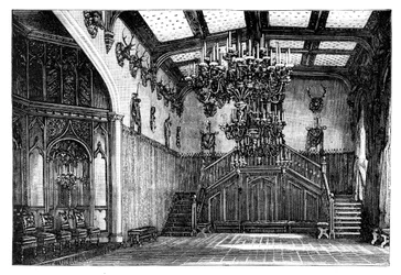 Sala balowa, zamek Balmoral, Szkocja