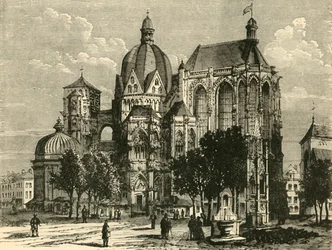 Bazylika w Akwizgranie lub Aix-La-Chapelle, 1890.