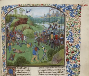 Bitwa pod Radcot Bridge w dniu 19 grudnia 1387 r., ok. 1470-1475.