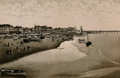 Plaża, Yarmouth, ok. 1880 r.