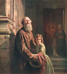Ślepy żebrak, 1853, ok. 1902.