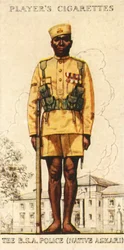 Rdzenny Askari z brytyjskiej policji południowoafrykańskiej, 1936.