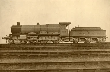 Zamek Caerphilly 4-6-0, Great Western Railway, 1930.