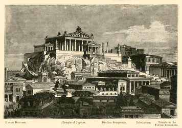 Kapitol z renowacji Mount Palatine, 1890.