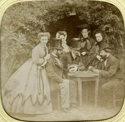 Gra karciana, ok. 1850 r