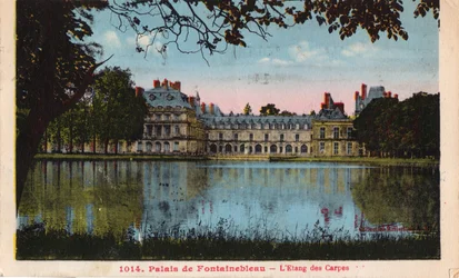 Staw karpiowy, Pałac Fontainebleau, lata 30. XX wieku.