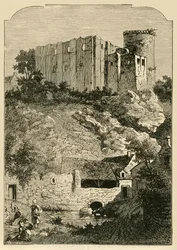 Zamek Falaise i Fontanna Arlette, 1890.