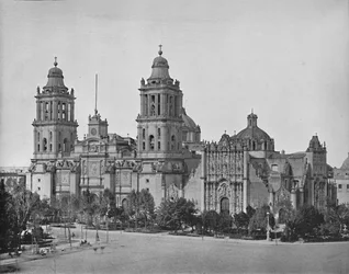 Katedra, miasto Meksyk, c1897.