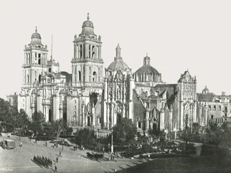 Katedra, miasto Meksyk, Meksyk, 1895.