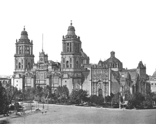 Katedra, miasto Meksyk, Meksyk, ok. 1900.