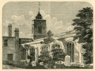 Kościół Allhallows, Barking, 1750, ok. 1872.