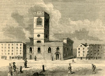 Kościół Allhallows Wielkiego w 1784 r., ok. 1872 r.