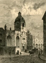 Kościół św. Beneta Finka ze starego widoku, 1897 r.