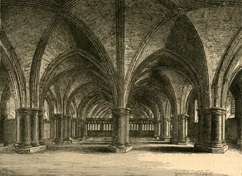 Kościół św. Wiary, krypta starych św. Pawła, widok Hollara, 1897 r.