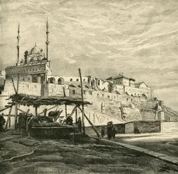 Cytadela w Kairze zbudowana przez Saladyna, 1890.