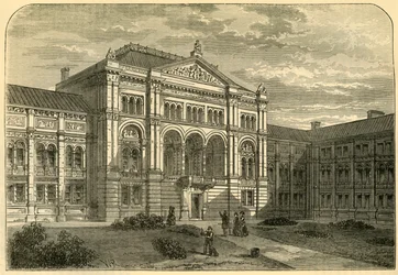 Sąd stacji South Kensington, c1876.