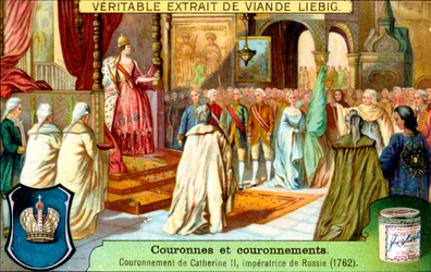 Koronacja Katarzyny II, cesarzowej Rosji, w 1762 roku, ok. 1900