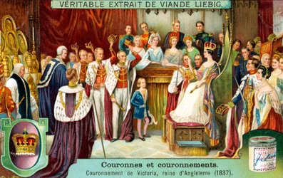 Koronacja Wiktorii, królowej Anglii, w 1837 roku, około 1900