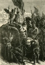 Krzyżowcy przed Jerozolimą, 1099, 1890.