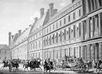 Wyjazd z Pałacu Tuileries, 2 grudnia 1804 r., XIX w.