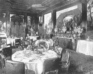 Jadalnia w Sandringham, Norfolk, 1894.