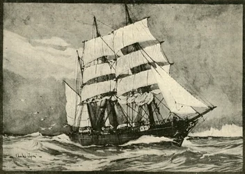 Odkrycie pod pełnymi żaglami, 1901.
