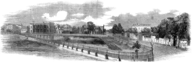 Dunkin Bustee, Chowringhee, Kalkuta, Indie, 1860