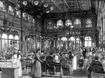 Restauracja Duval na Quai de Billy, Paryż, 1889