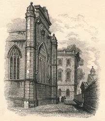 East End of the College Chapel, Peterhouse, Cambridge XIX wiek