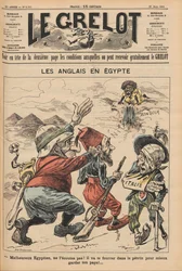 Anglicy w Egipcie. Karykatura z Le Grelot, 22 marca 1896, 1896.