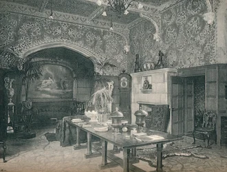 Sala wejściowa Stanmore Hall, ok. 1891 r.