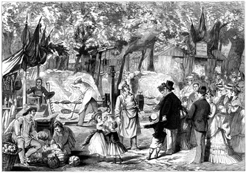 Fete des Loges, St-Germain-en-Laye, Francja, 1874
