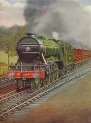 Latający Szkot przechodzący obok Hadley Wood, L.N.E.R., 1926