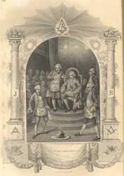 Ceremonia francuskich wolnomularzy, 1844