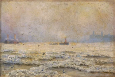 „Zamarznięta Tamiza w Greenwich”, 1895 r.