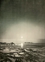Księżyc w pełni w czasie jesiennego zmierzchu, c1908, 1909.