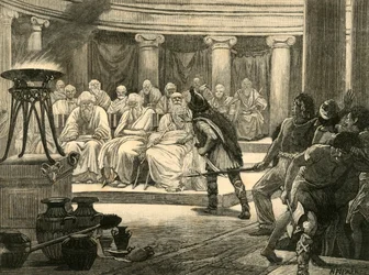 Galowie w Rzymie, 1890.